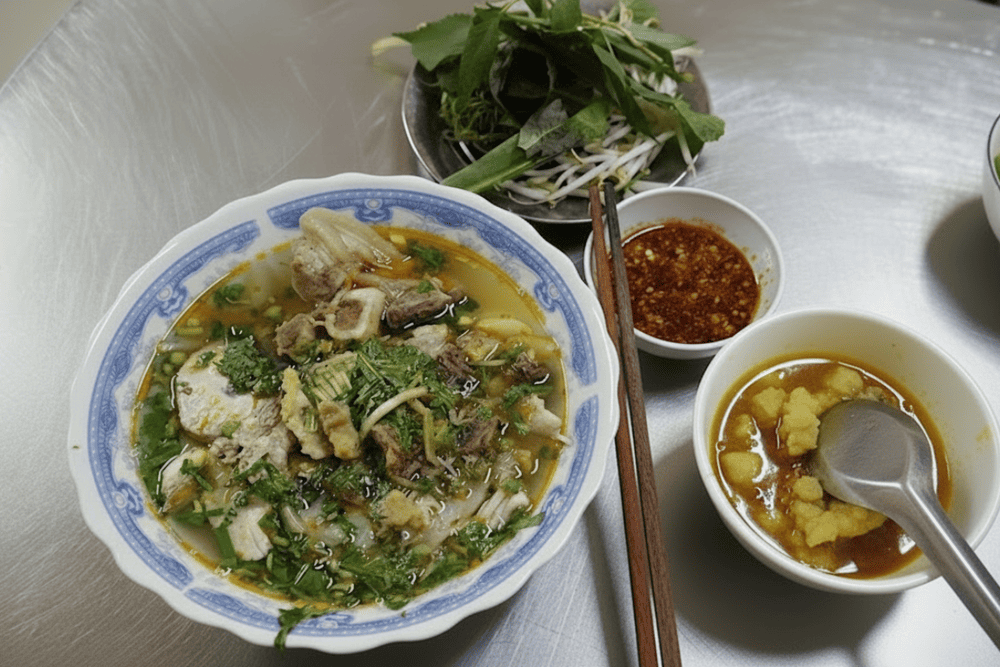 This eatery serves beef noodle soup with a distinctive layer of floating fat, rich broth, and quality sausages